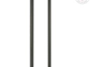 CDHE80 D Shaped Elliptical Tube Pull Handle 600mm OA - 580mm CTC Matt Black